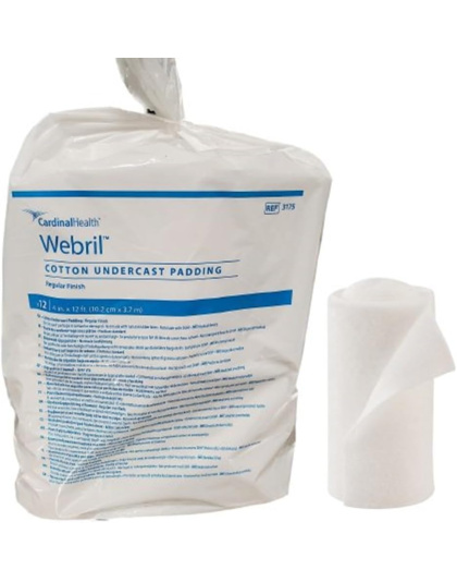Cast Padding Undercast Webril™ 3 Inch X 4 Yard Cotton NonSterile